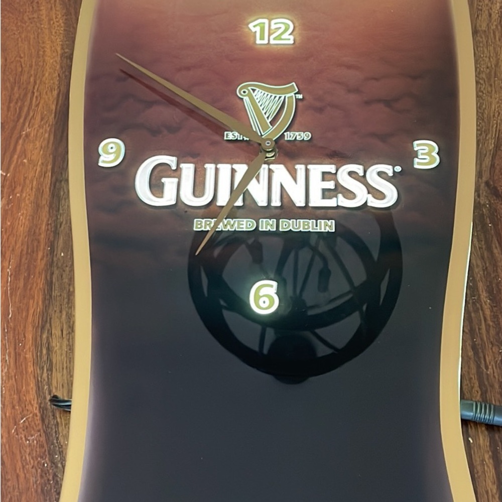 Authentic and Rare Guinness Pub Clock